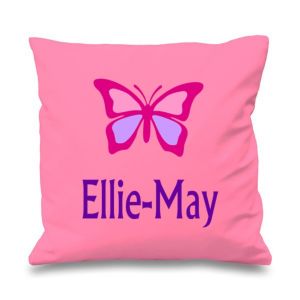 Butterfly Any Name Printed Cushion