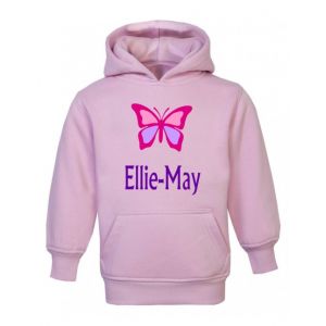 Butterfly Any Name Childrens Hoodie