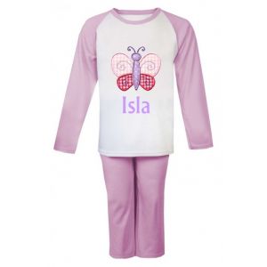 Butterfly Any Name Embroidered Pyjamas