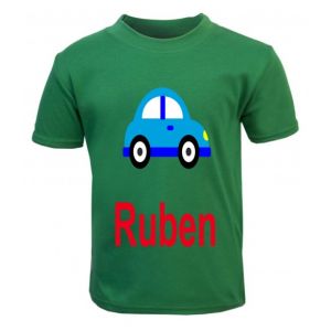 Car Any Name Childrens Printed T-Shirt