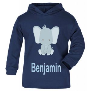 Elephant Any Name Childrens T-Shirt Hoodie