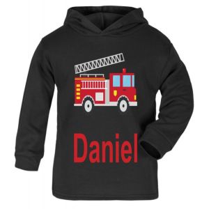 Fire Engine Any Name Childrens T-Shirt Hoodie