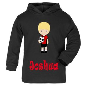 Football Player Any Name Childrens T-Shirt Hoodie