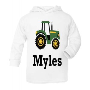 Tractor Any Name Childrens T-shirt Hoodie