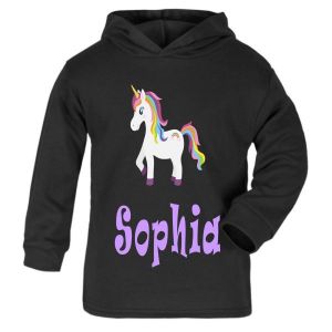 Unicorn Any Name Childrens T-Shirt Hoodie