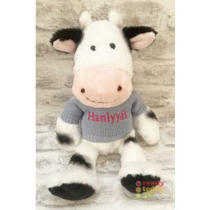 Keel Toys Love To Hug Cow Soft Toy with Knitted Jumper