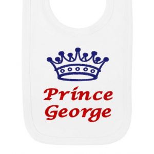 Prince Any Name Crown Baby Bib
