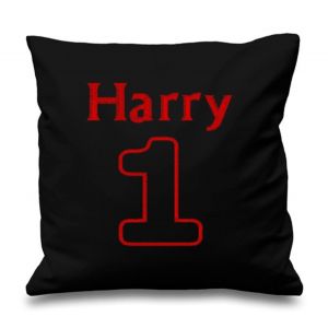 Applique Number (CHOOSE FABRIC) Any Name Embroidered Cushion