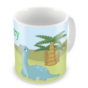 Dinosaurs + Name Mug