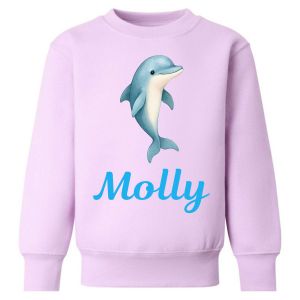 Dolphin Any Name Childrens Sweatshirt / Jumper