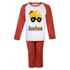 Dump Truck Any Name Childrens Pyjamas