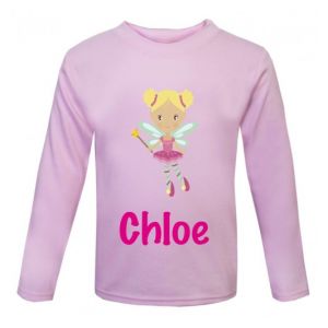 Fairy Any Name Childrens Printed T-Shirt