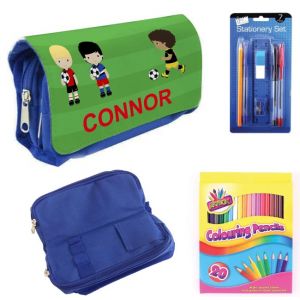 Football Players Filled Pencil Case