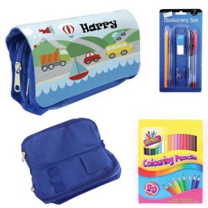 Transport Filled Pencil Case