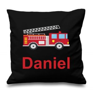 Fire Engine Any Name Printed Cushion