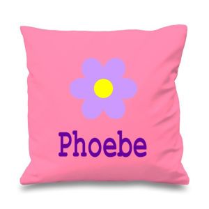 Flower Any Name Printed Cushion