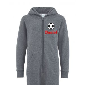 Football Any Name Childrens Zip Up Onesie