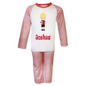 Football Player Any Name Childrens Pyjamas