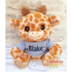 Keel Toys Eco Giraffe Teddy Bear with Knitted Jumper