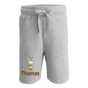 Giraffe Any Name Childrens Cotton Shorts