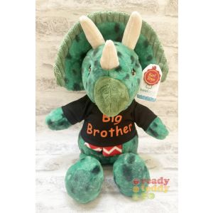 Medium Keel Toys Eco Green Dinosaur with Scarf - Glitter or Plain Vinyl T-Shirt