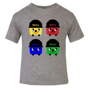 Multi-Coloured Henry Hoover Any Name Childrens Printed T-Shirt