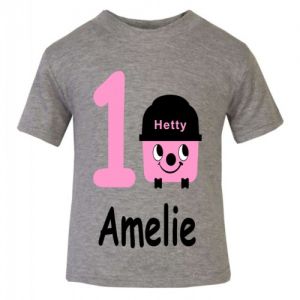 Hetty Hoover Birthday Any Name & Number Childrens Printed T-Shirt