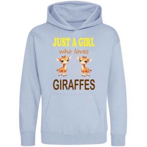 Just a Boy / Girl who loves GIRAFFES Childrens Hoodie
