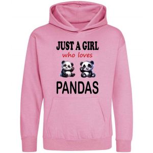 Just a Boy / Girl who loves PANDAS Childrens Hoodie