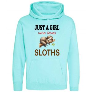 Just a Boy / Girl who loves SLOTHS Childrens Hoodie