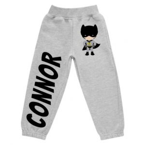 Bat Boy Superhero Any Name Childrens Jogging Bottoms