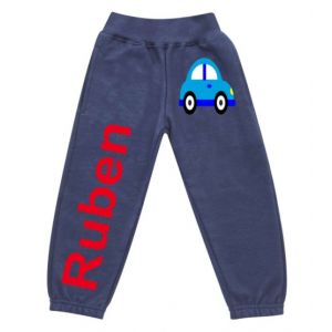 Car Any Name Childrens Jogging Bottoms