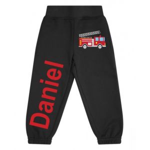 Fire Engine Any Name Childrens Jogging Bottoms