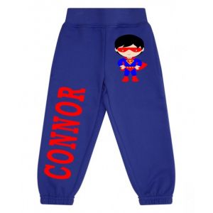 Superhero Boy Any Name Childrens Jogging Bottoms