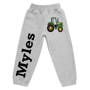 Tractor Any Name Childrens Jogging Bottoms