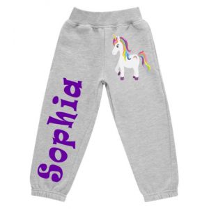 Unicorn Any Name Childrens Jogging Bottoms