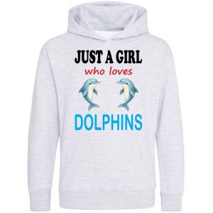 Just a Boy / Girl who loves DOLPHINS Childrens Hoodie