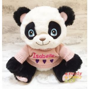 Keel Eco Panda Teddy Bear with Knitted Jumper