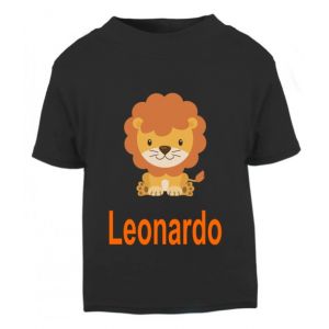 Lion Any Name Childrens Printed T-Shirt