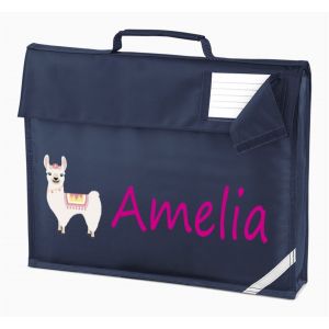 Llama Any Name Book Bag