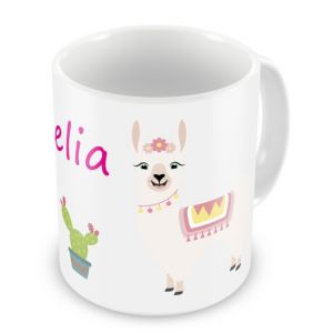 Llama + Name Mug