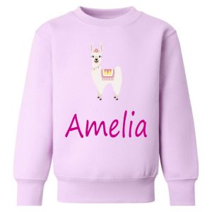 Llama Any Name Childrens Sweatshirt / Jumper