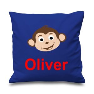 Monkey Any Name Printed Cushion