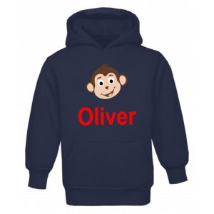 Monkey Any Name Childrens Hoodie