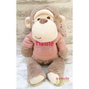 Keel Toys Eco Baby Marcel The Monkey with Knitted Jumper