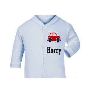 Any Name Car Baby Sleepsuit