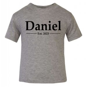 Any Name Est. Any Year Childrens Printed T-Shirt