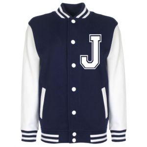 Personalised Junior Stanford Navy Blue Varsity Jacket