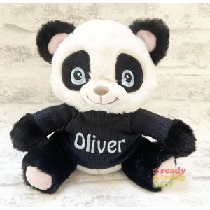 Keel Toys Eco Panda Teddy Bear with Knitted Jumper