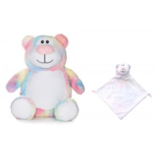 Cubbyford The Pastel Bear Cubbie & Blankie Gift Set